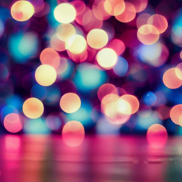 Luci bokeh effetto sfondo sfocato sfondo luci di Natale sfocate