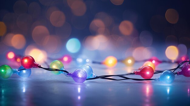 Luci colorate all'interno decorazione sfondo Decorazione natalizia forniture illustrazione concettuale