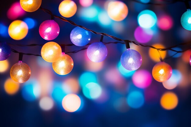 Luci di celebrazione bokeh festive