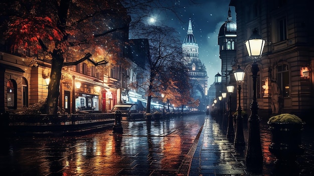 Luci fotografiche gratuite della città notturna