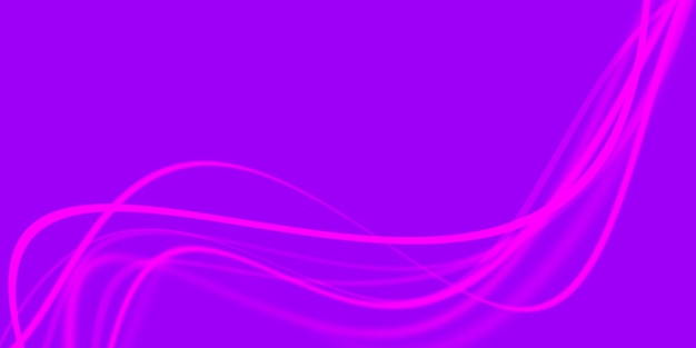 luci rosa e curve ondulate con sfondo viola sfocato