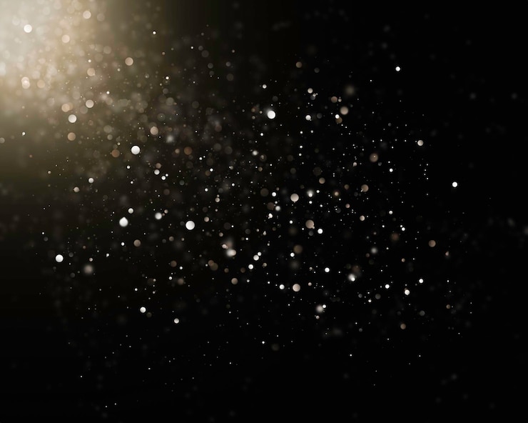 Luci scintillanti sfocate sovrapposizioni sfocate sfondo astratto