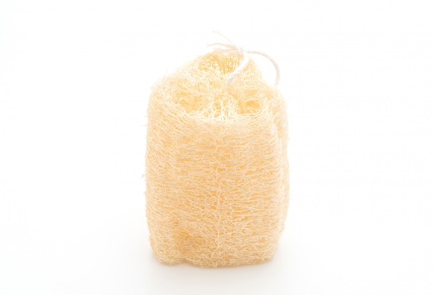 Luffa Scrub su bianco