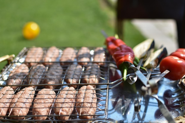 Lula kebab crudo prima della cottura