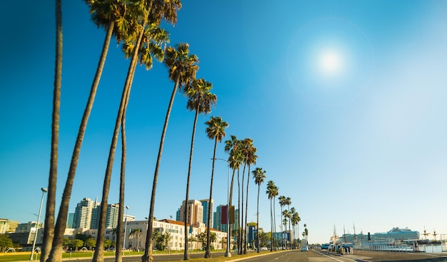 Lungomare di San Diego in una giornata di sole