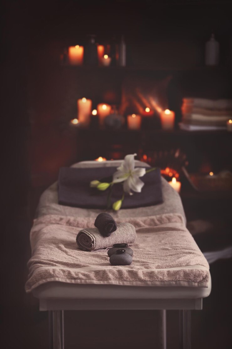 Foto luogo di relax in un moderno centro benessere