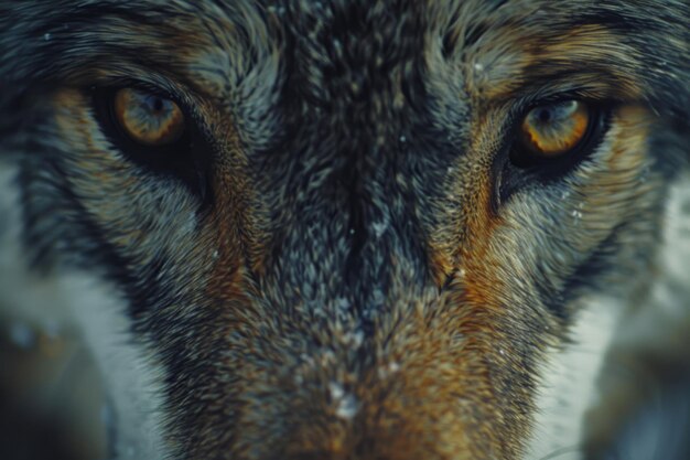 lupo Bel occhi di un lupo selvaggio lupo