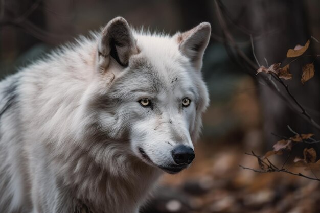 Lupo nel bosco