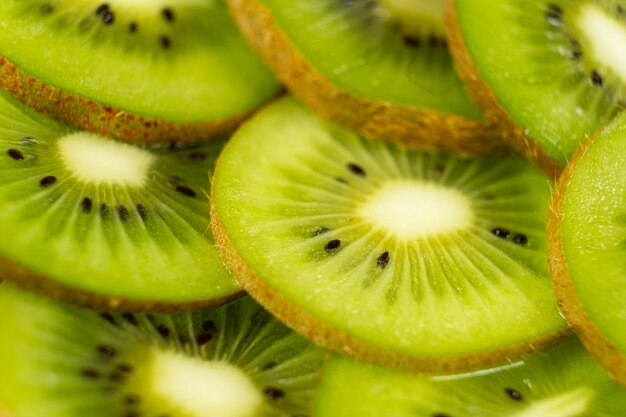 lush kiwi fruit closeup green perfection