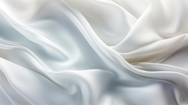 Lusso astratto vorticoso sfondo di seta bianca Linee bianche onde texture di sfondo astratto Stampa