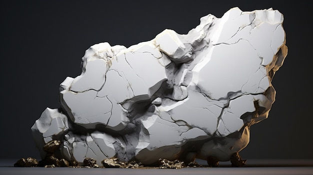 Lussuoso marmo bianco fragile con dettagli realistici