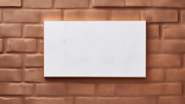 Luxurious White Suede Sign Mockup con accenti in bronzo chiaro e oro