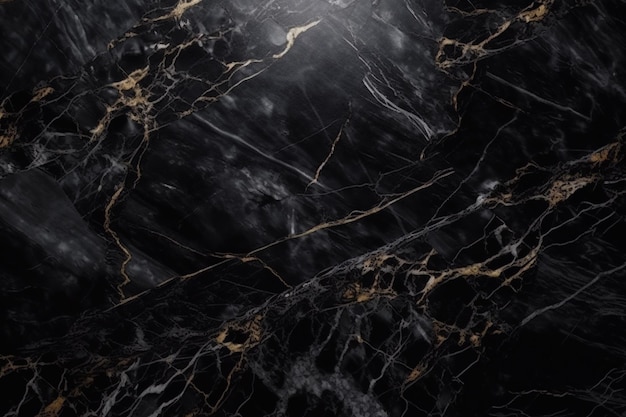 Luxury Black Marble Texture Ai generativo