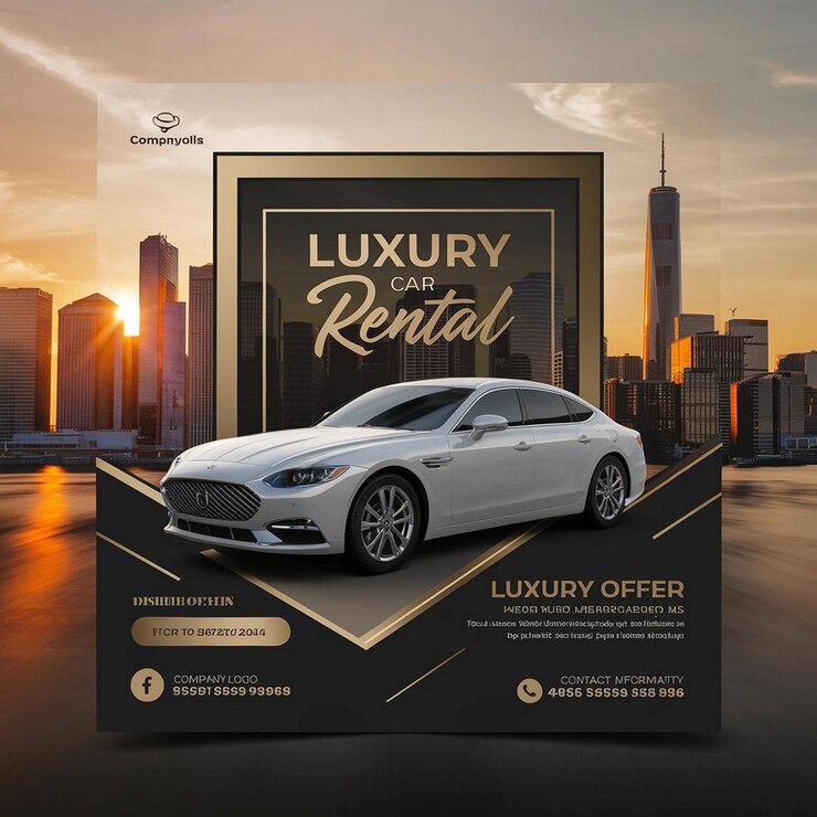 Luxury Car Rental Social Media Template