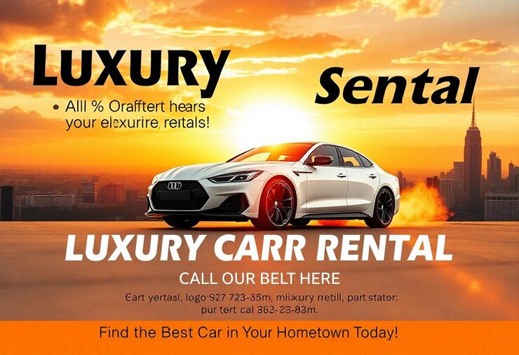 Luxury Car Rental Social Media Template