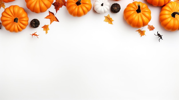 Luxury Halloween background zucca vibe con spazio di testo vuoto