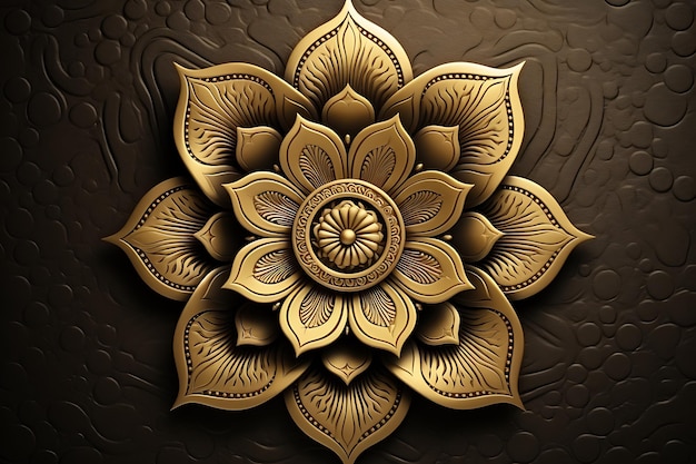 Luxury ornamentale floreale islamico mandala oro premium background design premium