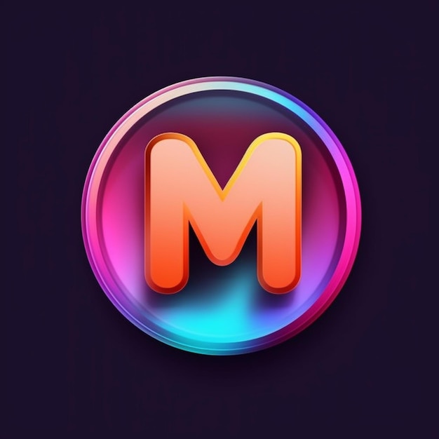 M lettera Logo Design