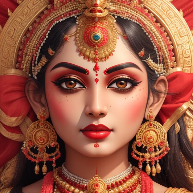 Maa durga Una faccia bellissima