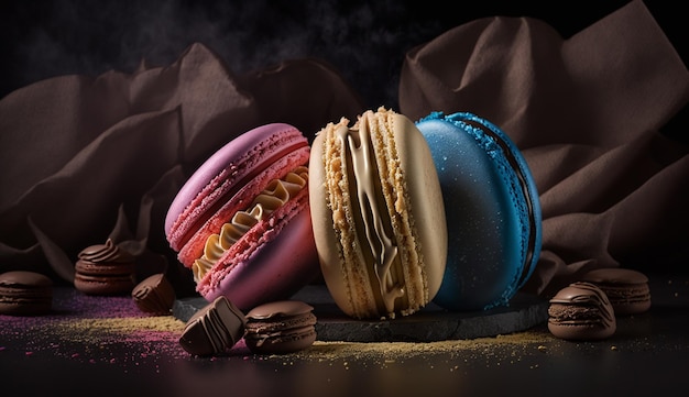 Macarons perfettamente bilanciati con sapori armoniosi