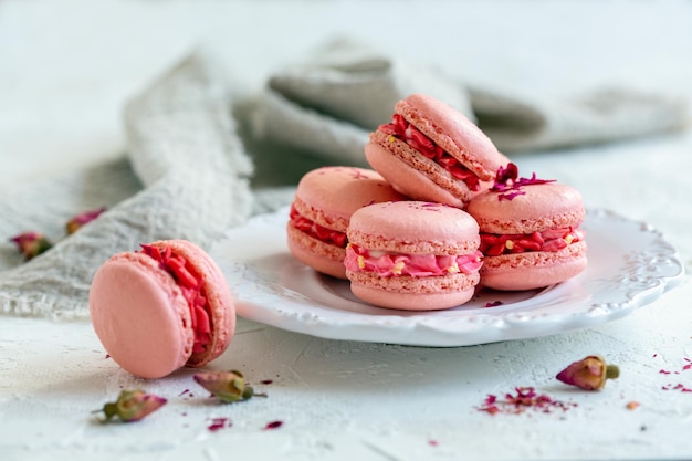 Macarons tradizionali della pasticceria francese