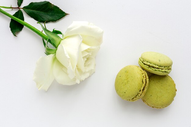 Macarons verdi fatti in casa