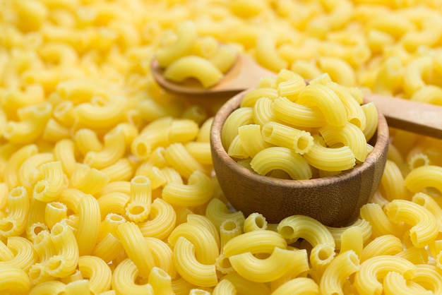 Maccheroni di pasta italiana