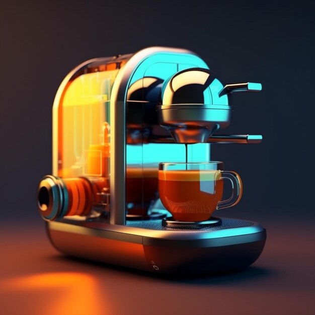 macchina da caffè futuristica