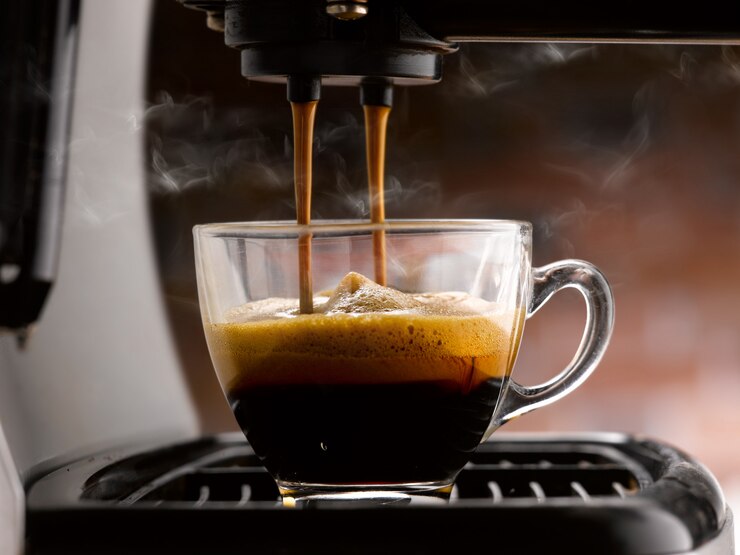 Foto macchina da caffè per caffè