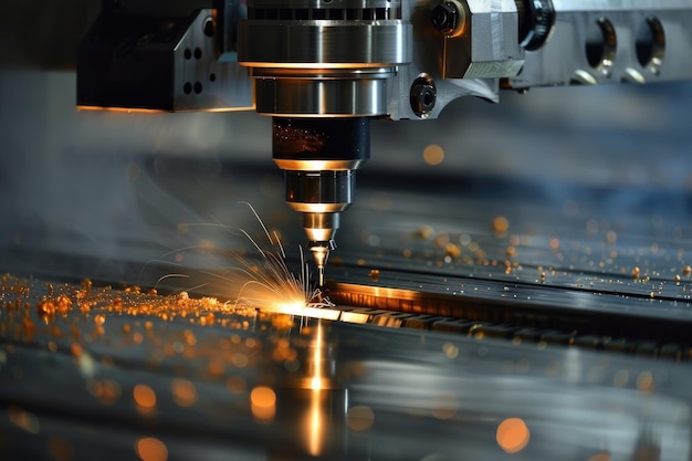 Macchina di fresatura a taglio laser CNC ad alta precisione