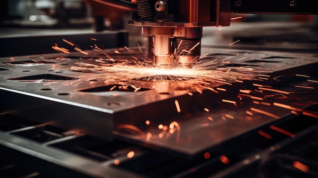 Macchina di fresatura CNC taglio laser dell'acciaio per metallo Mostra dell'industria delle macchine utensili scintille laser