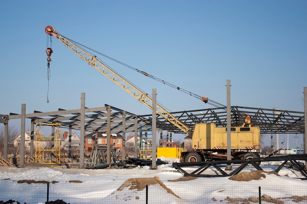 Macchinario di costruzione sul cantiere