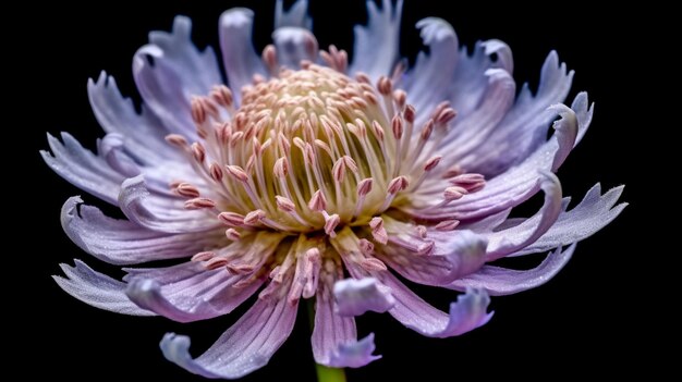 Macedone Scabious Flower Splendidamente fiorito IA generativa