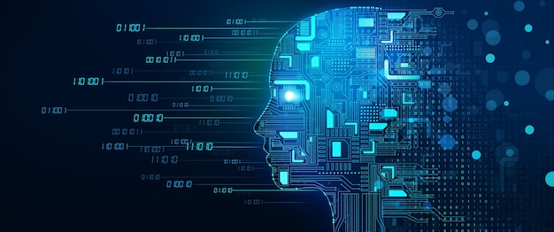 machine learning and cyber mind domination digital brain artificial intelligence big data concept
