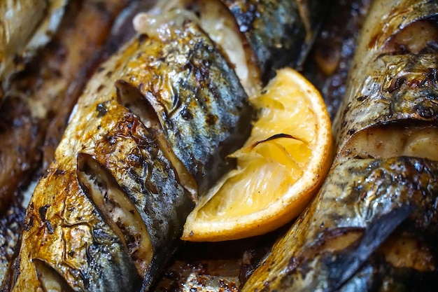 mackerel arrosto e limone