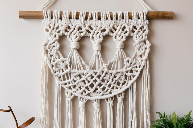 Macrame da fai da te appeso al muro