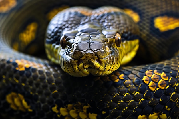 Macro del serpente anaconda Generare Ai