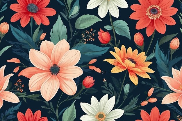 Macro Flower Beauty Illustrative Floral Wallpaper