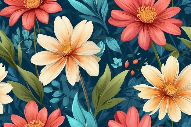 Macro Flower Beauty Illustrative Floral Wallpaper