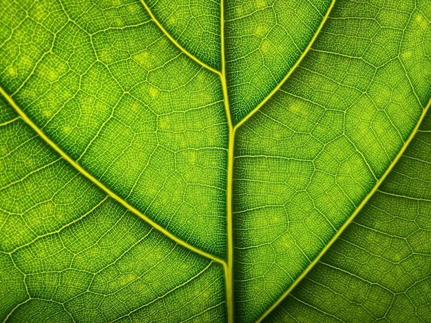 Macro foglia verde