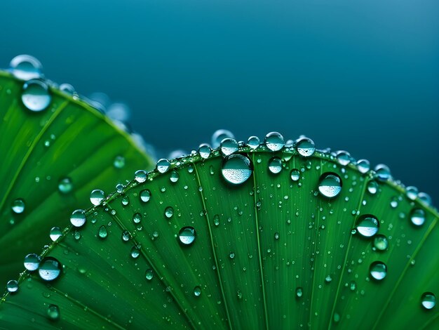 Macro gocce d'acqua sulle piante