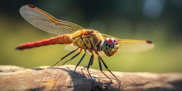 macro libellula ai generativa