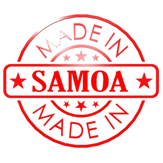 Made in Samoa sigillo rosso