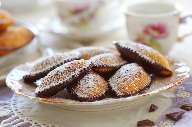 Madeleine immerse nel cioccolato