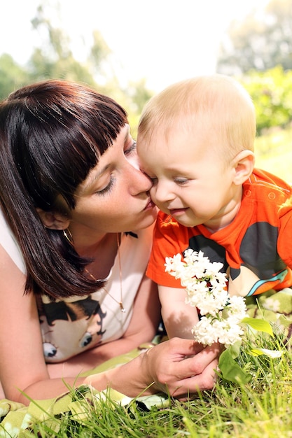 Madre e suo figlio