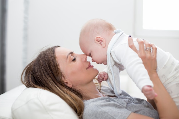 Madre un bambino