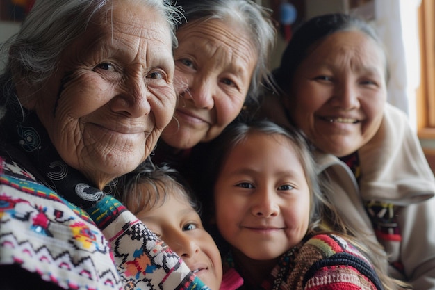 Madri e figlie indigene insieme per la celebrazione della Festa della Madre