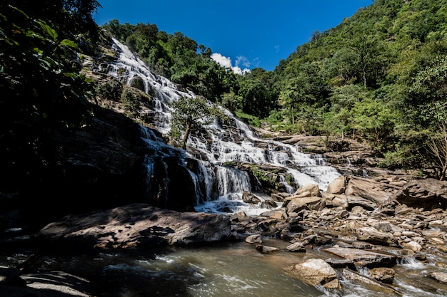 Mae Ya Waterfall in Chang Mai Thailand