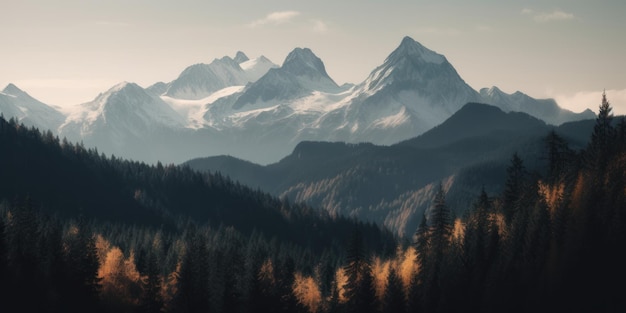 Maestose montagne del nord-ovest del Pacifico