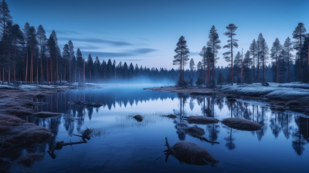 Magica Pyha Un paesaggio norvegese surreale in colori ricchi